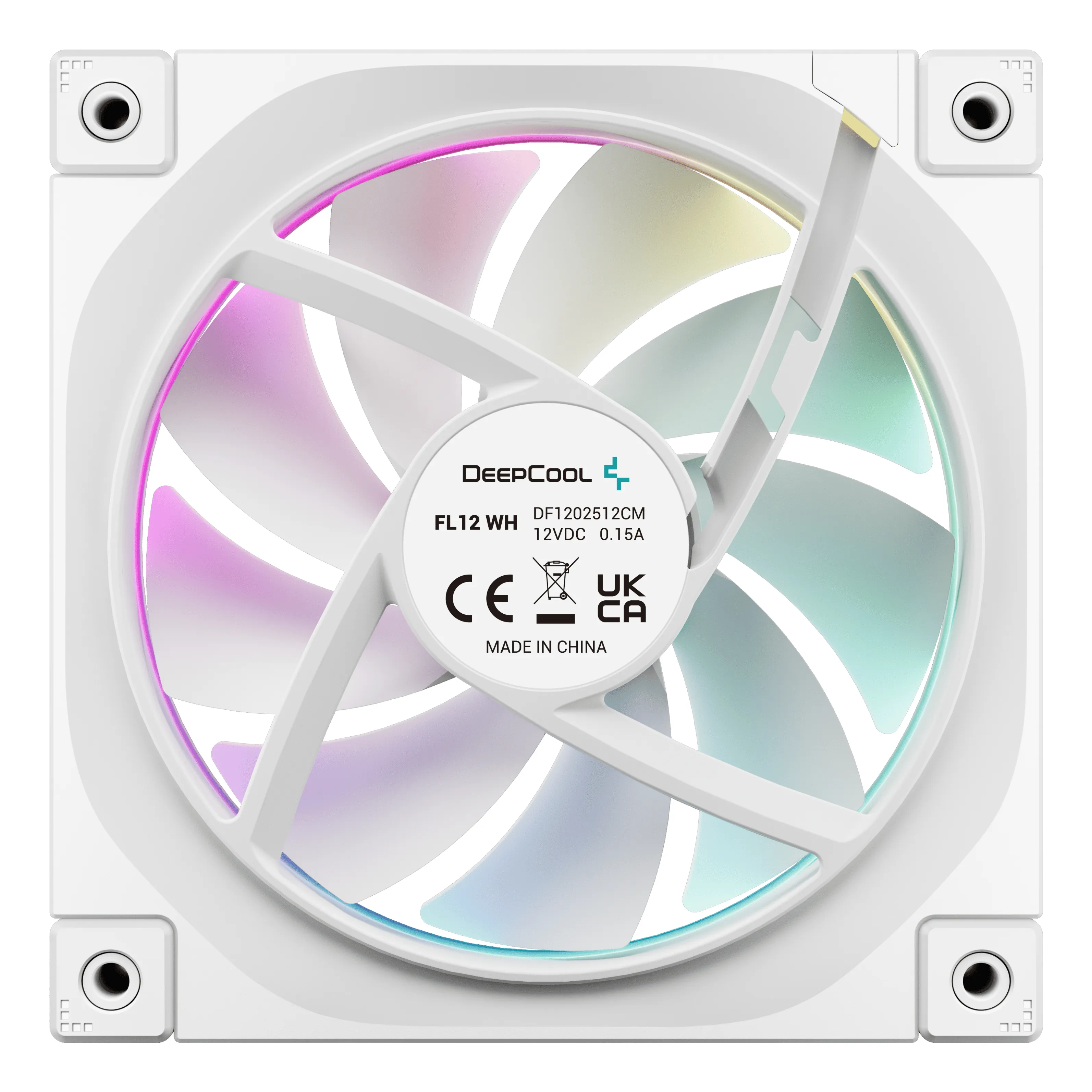 Deepcool FL12 3in1 120mm - case fan, White, 3pcs