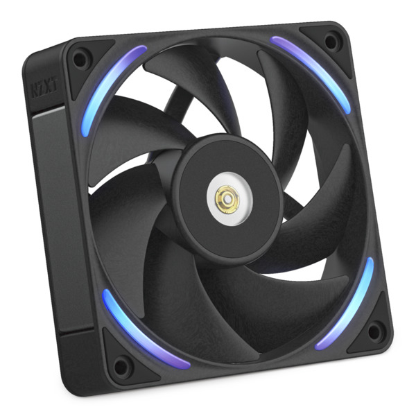 NZXT F120X Performance PWM RGB Fan, Magnetic Levitation Bearing, 120mm, Black