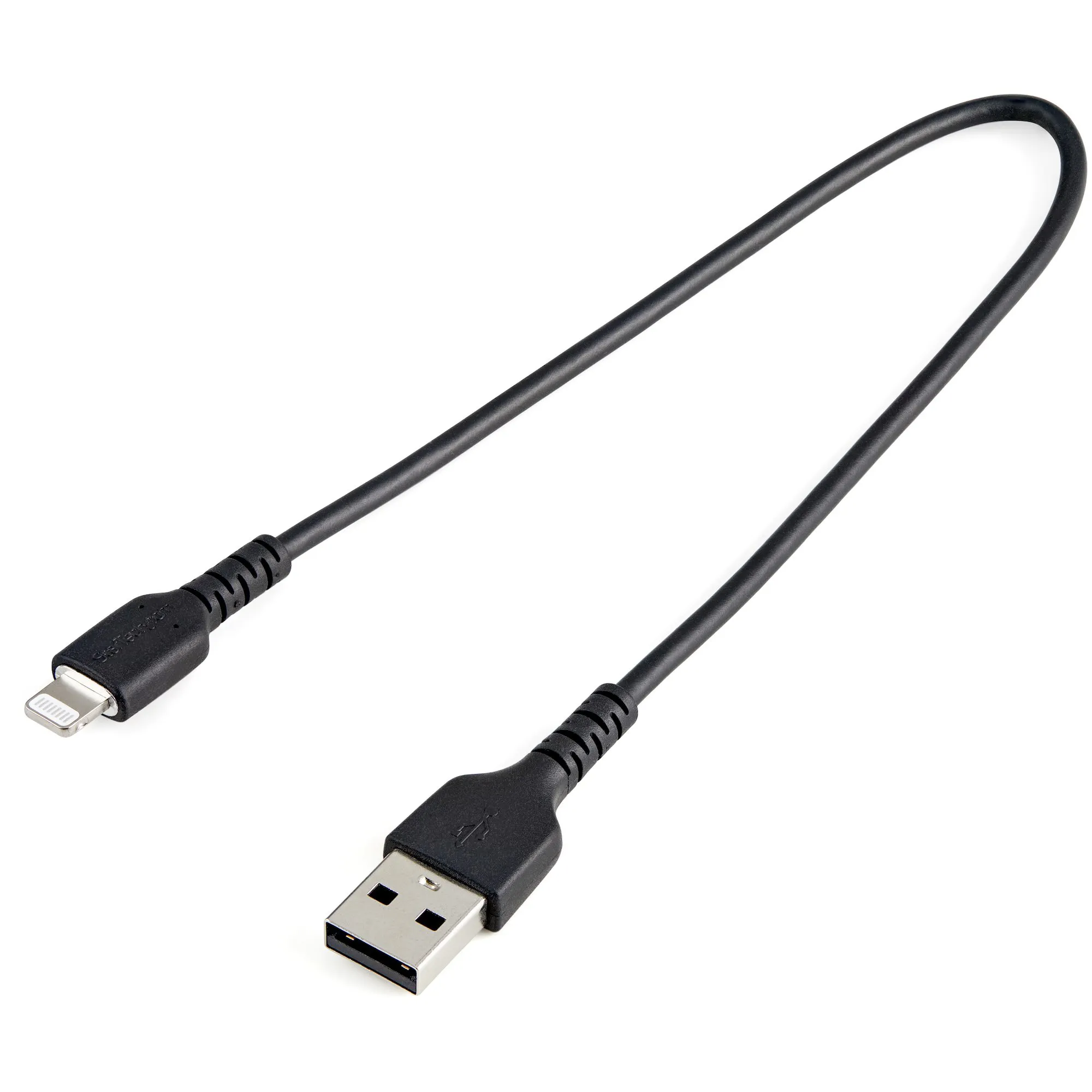 30CM USB TO LIGHTNING CABLE - APPLE MFI CERTIFIED - BLACK