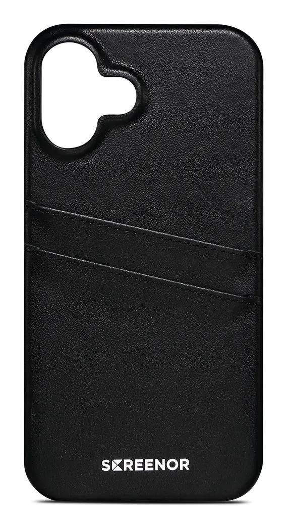 Screenor Lumo iPhone 16 Plus -suojakuori, Musta