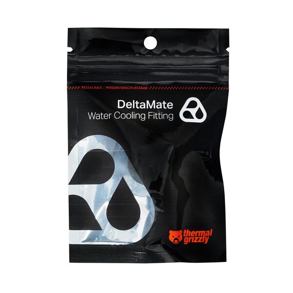 Thermal Grizzly DeltaMate MM7R, G1/4 Extender Fitting, Black