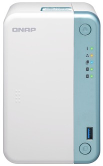 Qnap TS-251D-2G, 2x h&aring;rdiskplatser - NAS-server