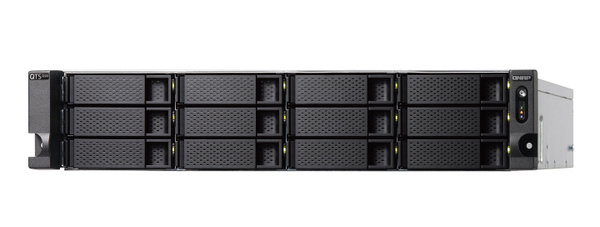 QNAP TS-h1277XU-RP-3700X-32G 12-bay QTS hero AMD Ryzen 5 8C 3.4Ghz 32GB RAM 2x1GbE 4x10Gb 2x500W