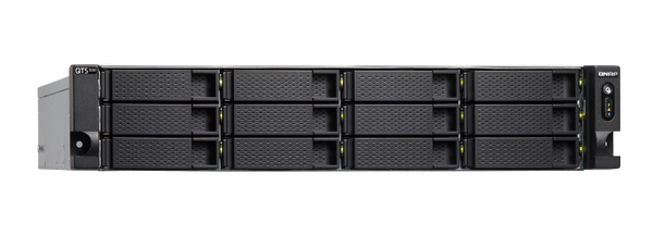 QNAP TS-h1277XU-RP-3700X-32G 12-bay QTS hero AMD Ryzen 5 8C 3.4Ghz 32GB RAM 2x1GbE 4x10Gb 2x500W