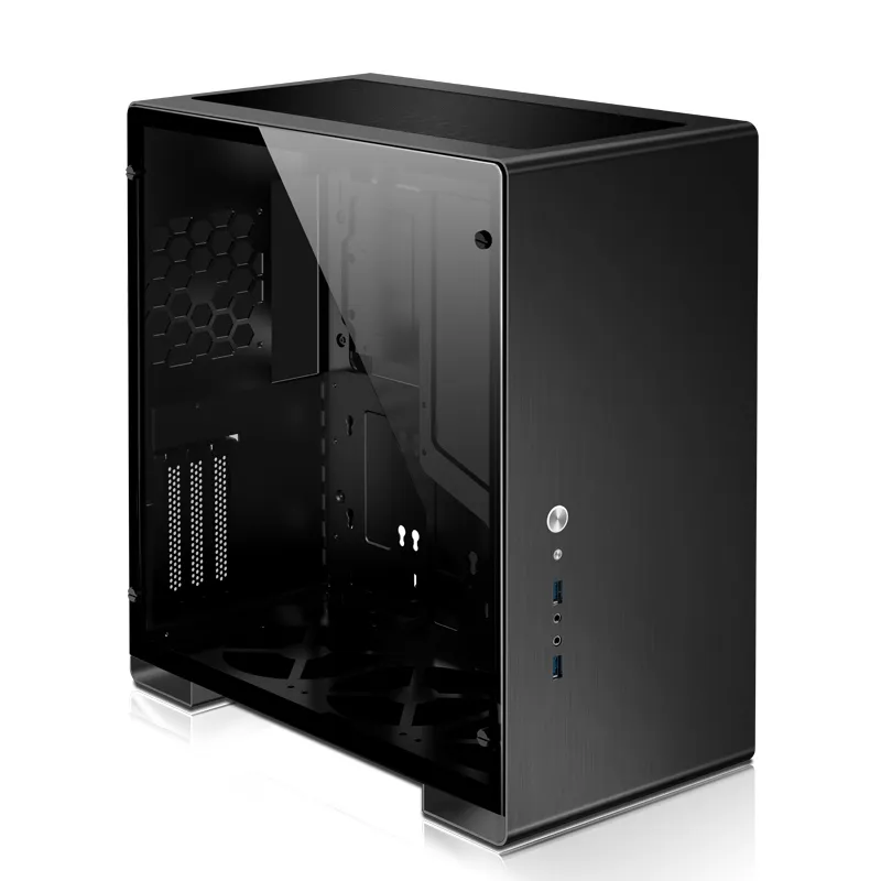 Jonsbo U5S, Tempered Glass - midi case, black