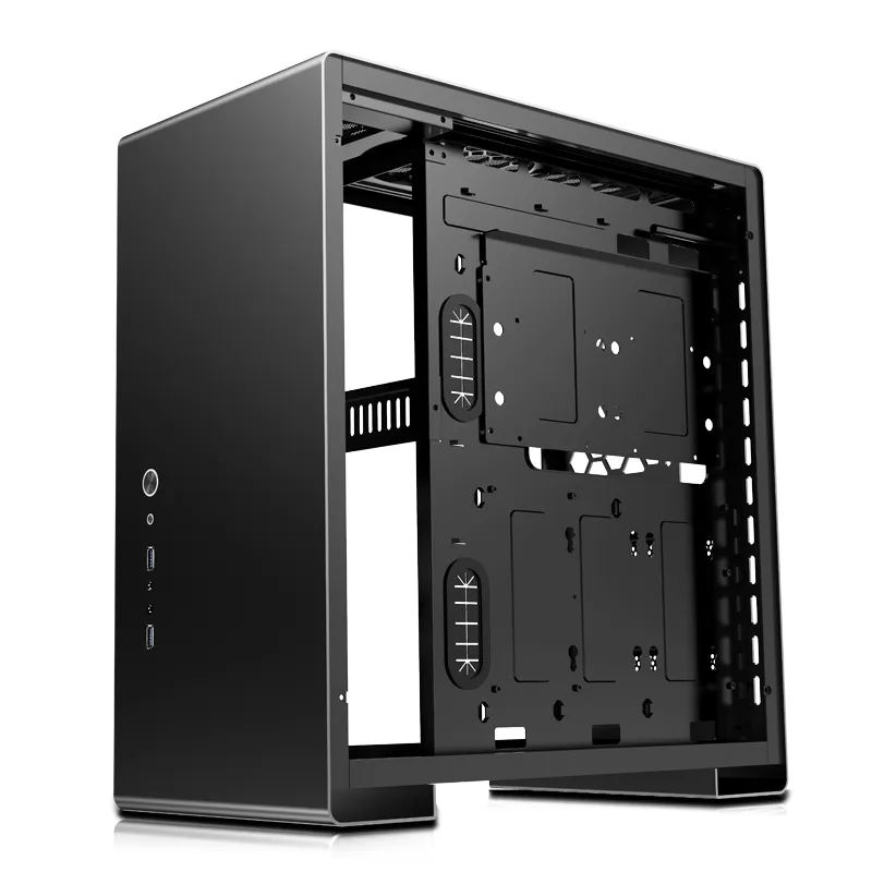 Jonsbo U5S, Tempered Glass - midi case, black