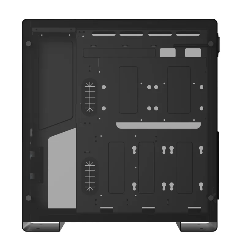 Jonsbo U5S, Tempered Glass - midi case, black
