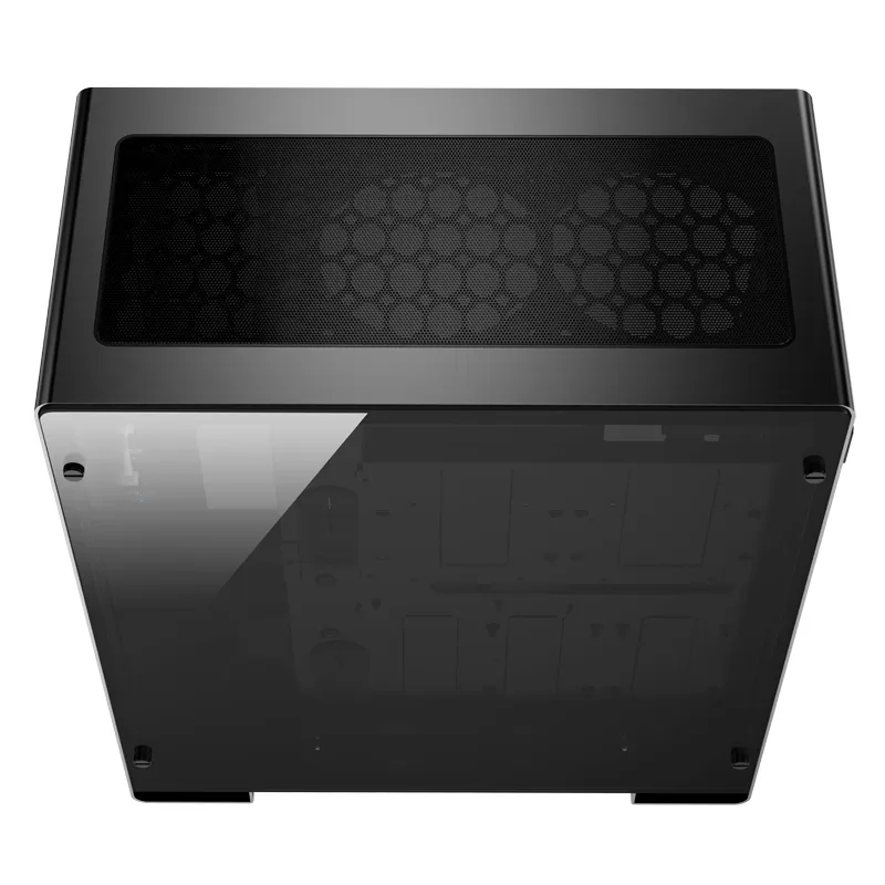 Jonsbo U5S, Tempered Glass - midi case, black