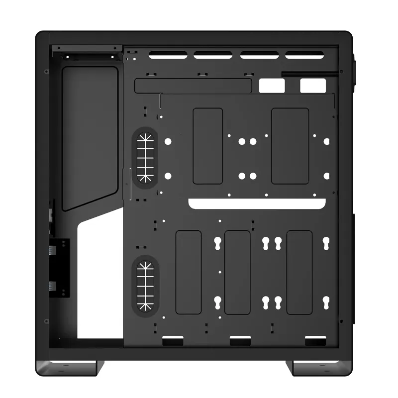 Jonsbo U5S, Tempered Glass - midi case, black