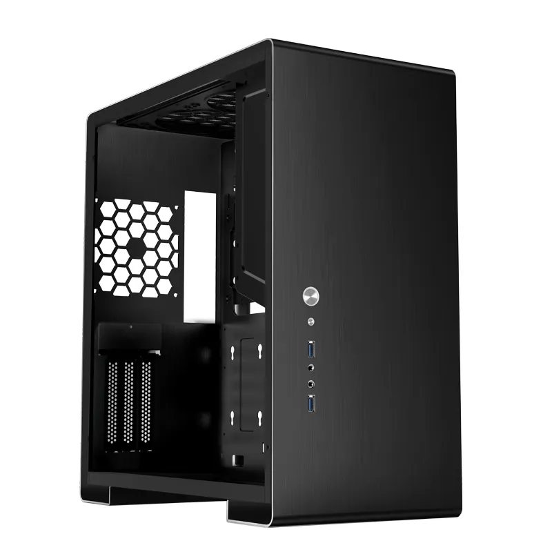 Jonsbo U5S, Tempered Glass - midi case, black