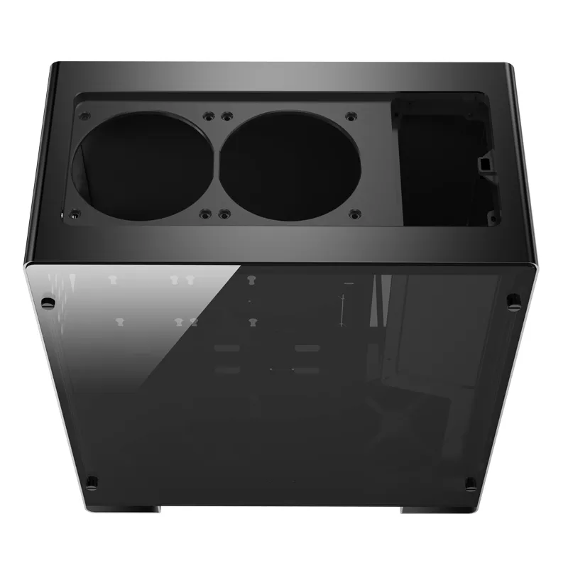 Jonsbo U5S, Tempered Glass - midi case, black