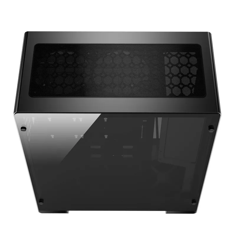 Jonsbo U5S, Tempered Glass - midi case, black