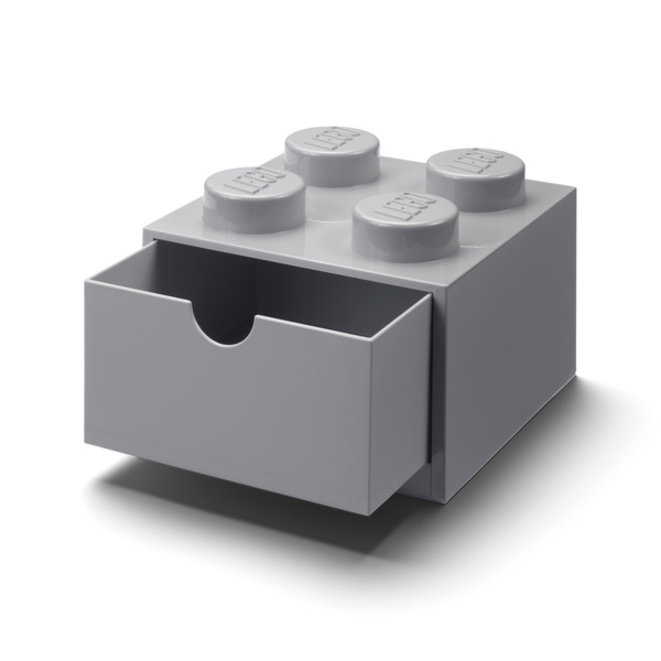 Room Copenhagen LEGO Desk Drawer 4 , storage box (grey, knobs)