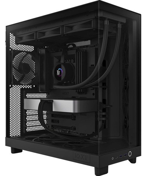 NZXT H6 Flow -miditornikotelo ikkunalla, musta