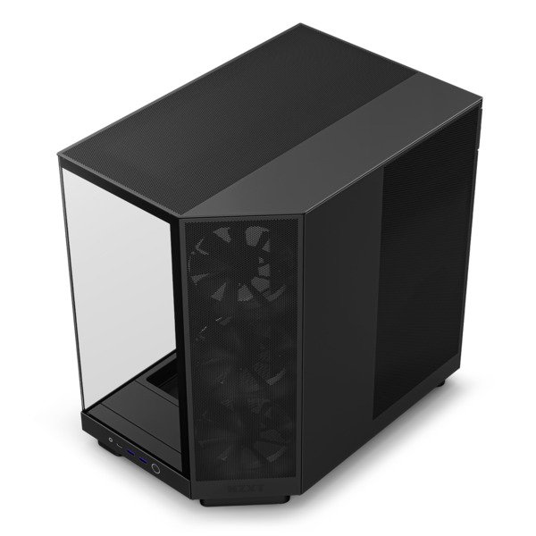 NZXT H6 Flow -miditornikotelo ikkunalla, musta