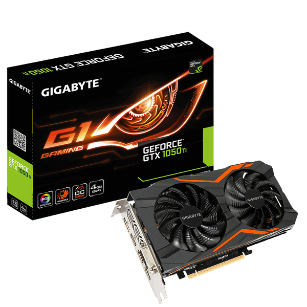 Gigabyte GeForce GTX 1050 Ti G1 Gaming 4GB - Graphics card
