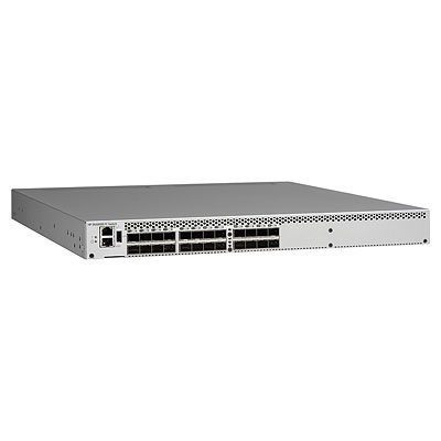 HPE SN3000B 16Gb 24-port/24-port Active Fibre Channel Switch - Kytkin - 24 x SFP+ - r&auml;kkiin asennettava