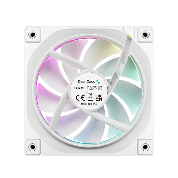 Deepcool FL12 3in1 120mm - chassi fl&auml;kt, Vit, 3st
