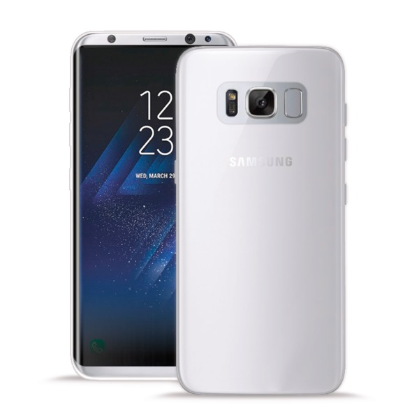 Puro Smg Galaxy S8, 0,3 mm paljas suoja, l&auml;pikuultava