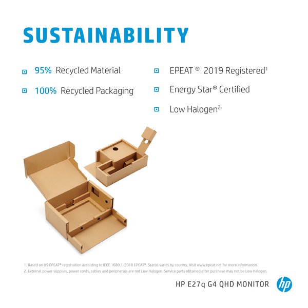 HP 27&quot; E-Series E27q G4, QHD, IPS - monitor