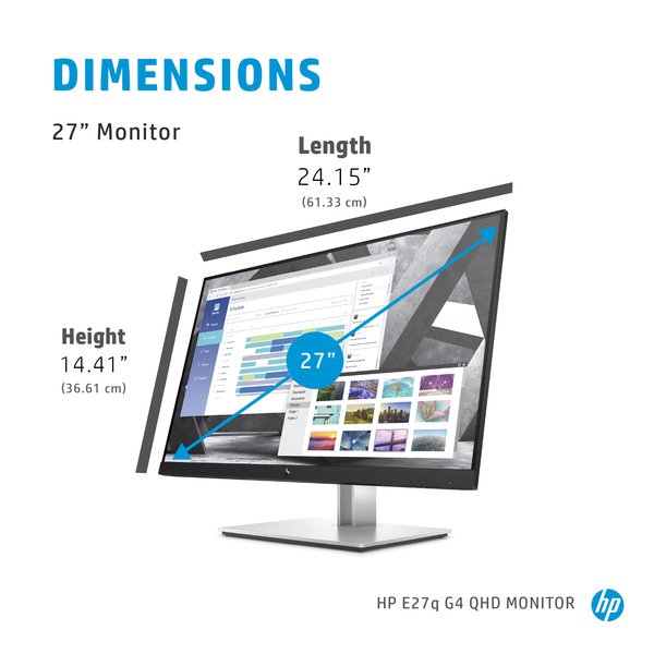 HP 27&quot; E-Series E27q G4, QHD, IPS - monitor
