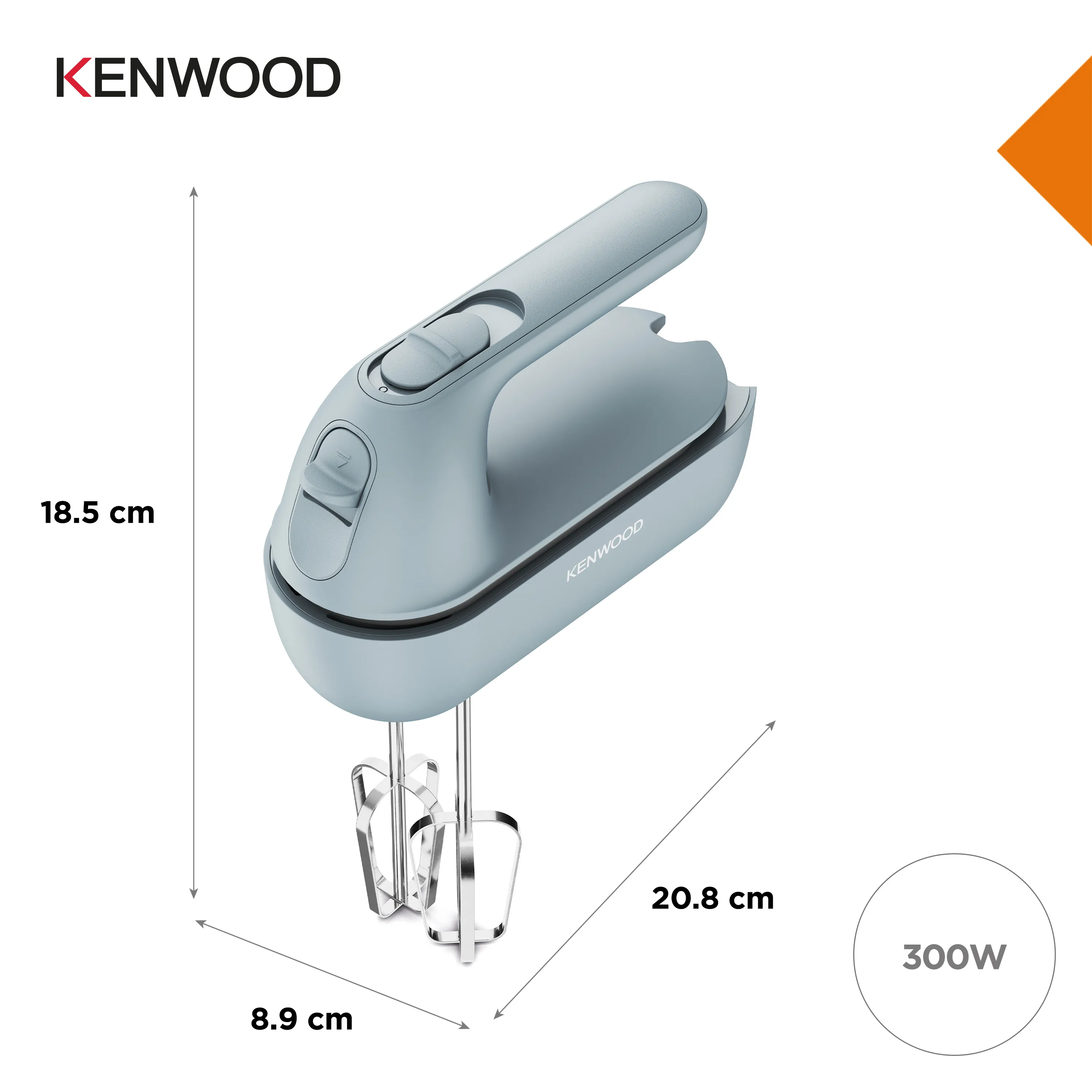 Kenwood QuickMix Go HMP40.000GY 350 W -s&auml;hk&ouml;vatkain, sininen