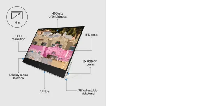 HP 14&quot; E14 G4, Full HD, USB-C, IPS - sk&auml;rm