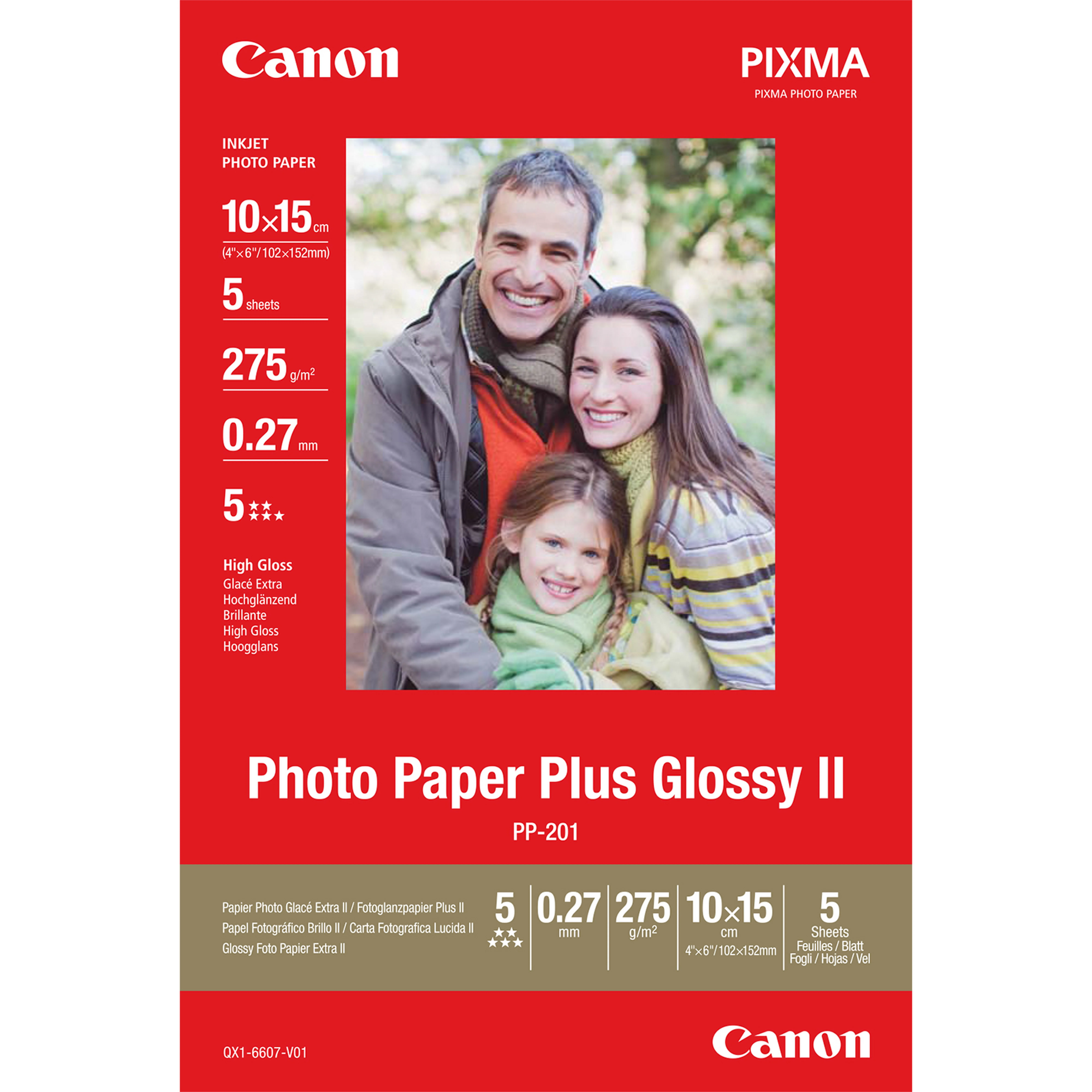 CANON Glossy Photo PAPER 10x15 (5 sheets)