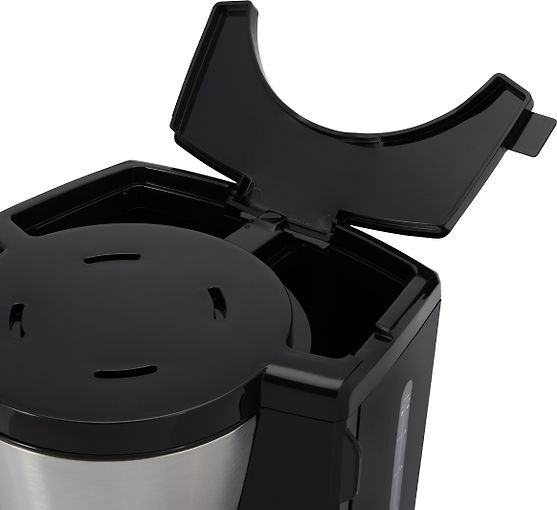 Russell Hobbs Heaton 27400-56 10 koppar kaffebryggare, borstat rostfritt st&aring;l / mattsvart