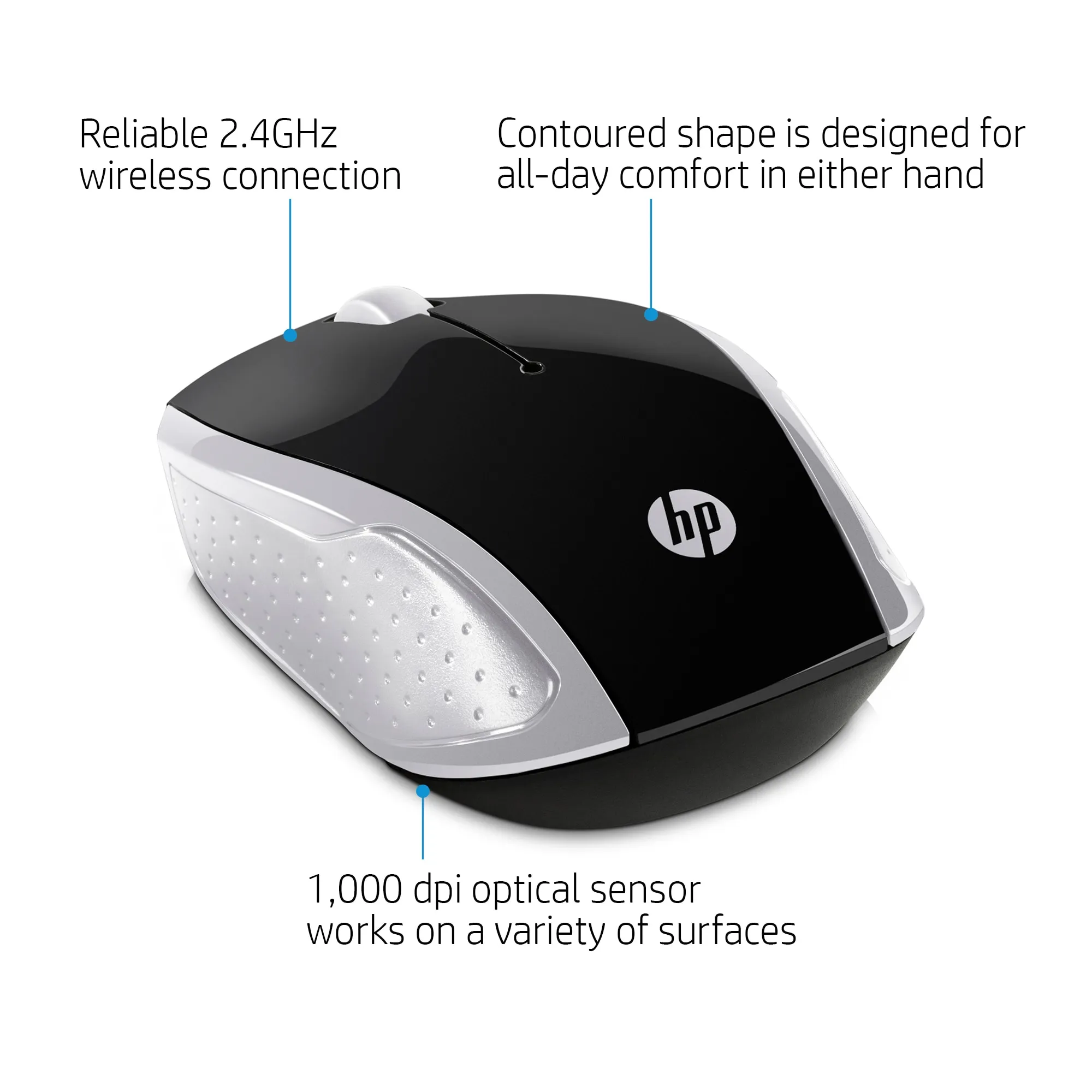 Wireless Mouse 200 Pike Silver
