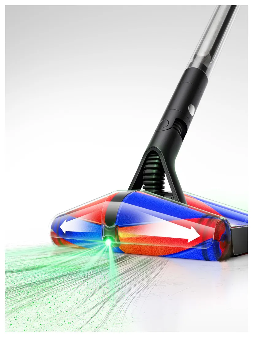 Dyson PencilVac Fluffycones 0.8L 21V Bagless Cordless Stick vacuum cleaner, Black/Grey