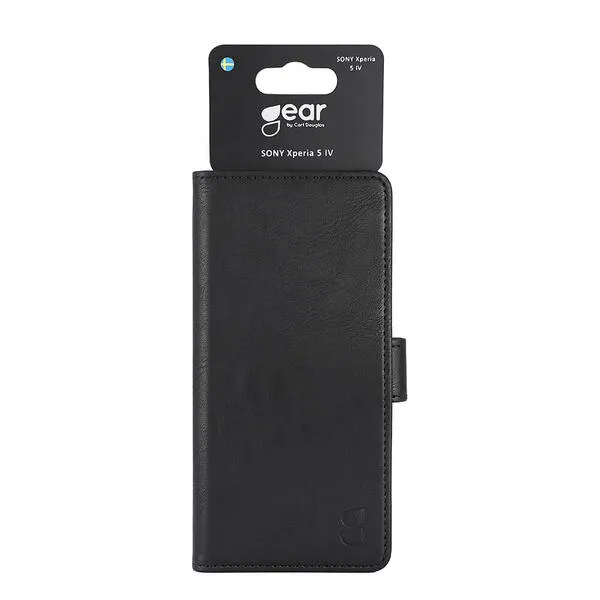 GEAR Wallet, Xperia 5 IV - plånboksfodral, Svart