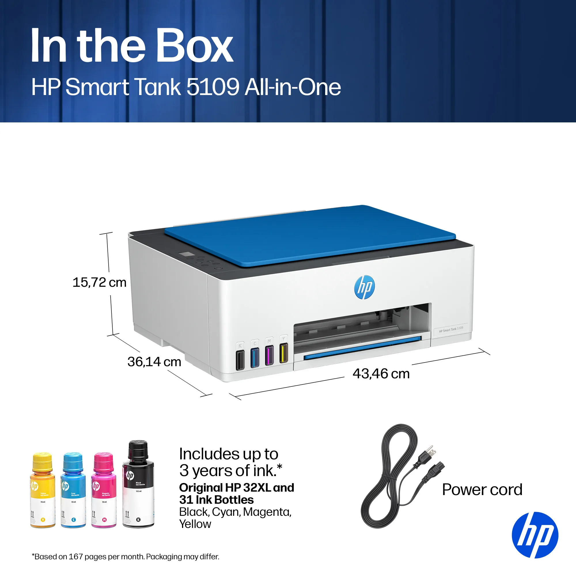 HP Smart Tank 5109 All-in-One skrivare