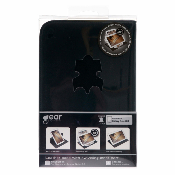 GEAR Samsung Galaxy Note 8.0 Suoja 360twist Musta Magn.sul.