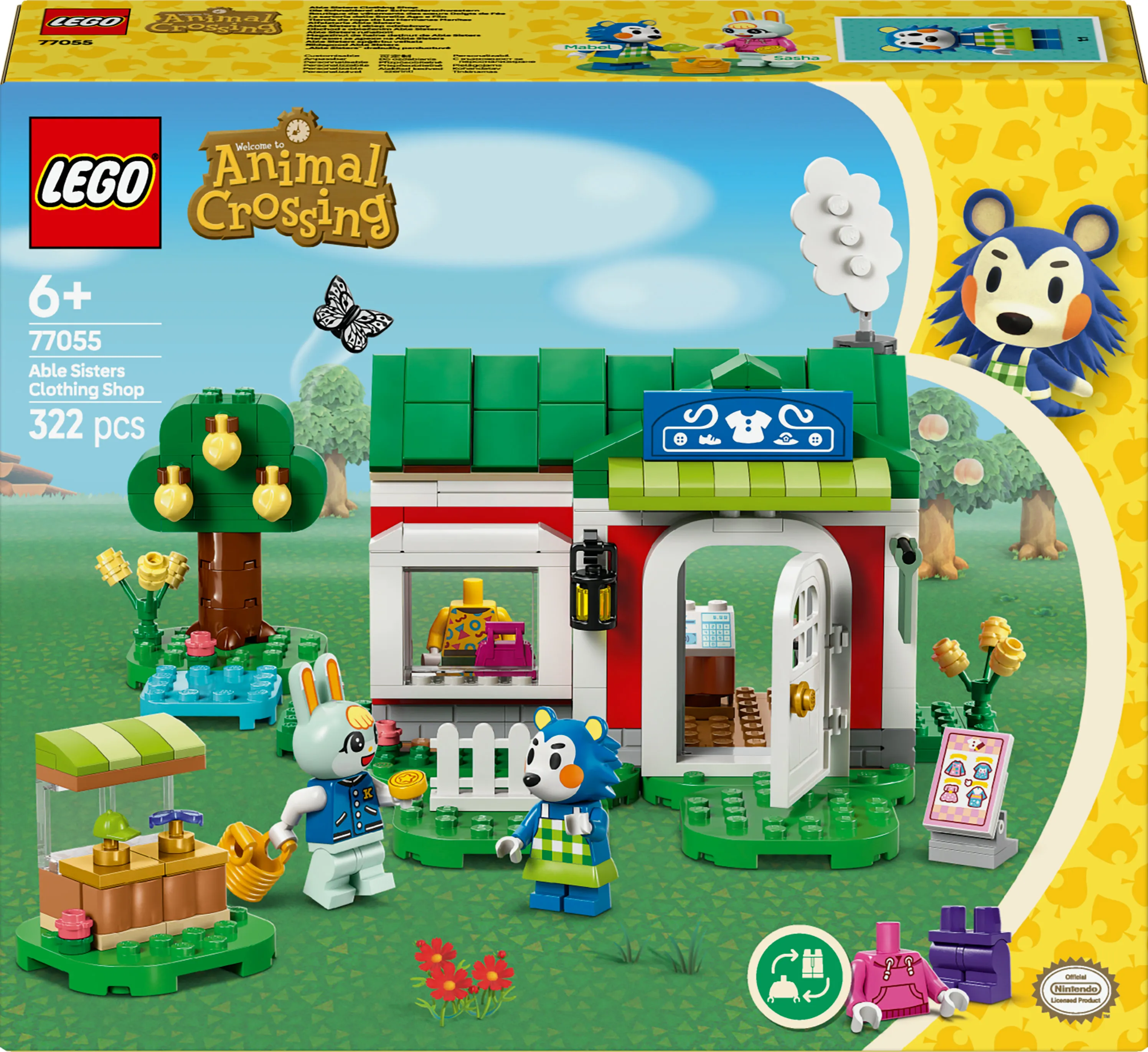 LEGO Animal Crossing Able Sisters' Clothing Shop 77055