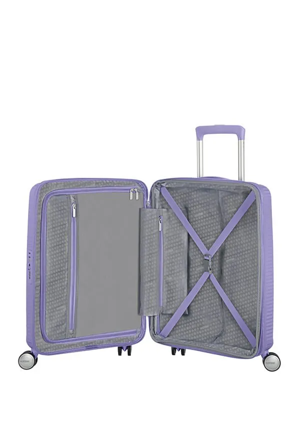 American Tourister Soundbox Expandable 55 cm Luggage, Lavender
