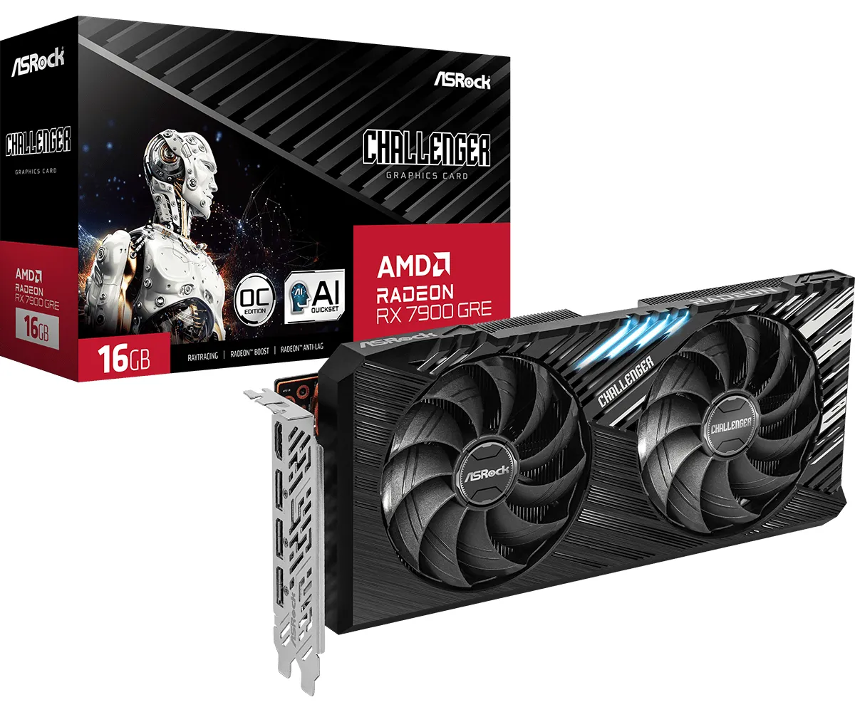 ASRock Challenger Radeon RX 7900 GRE 16GB OC - graphics card - Radeon RX 7900 GRE - 16 GB