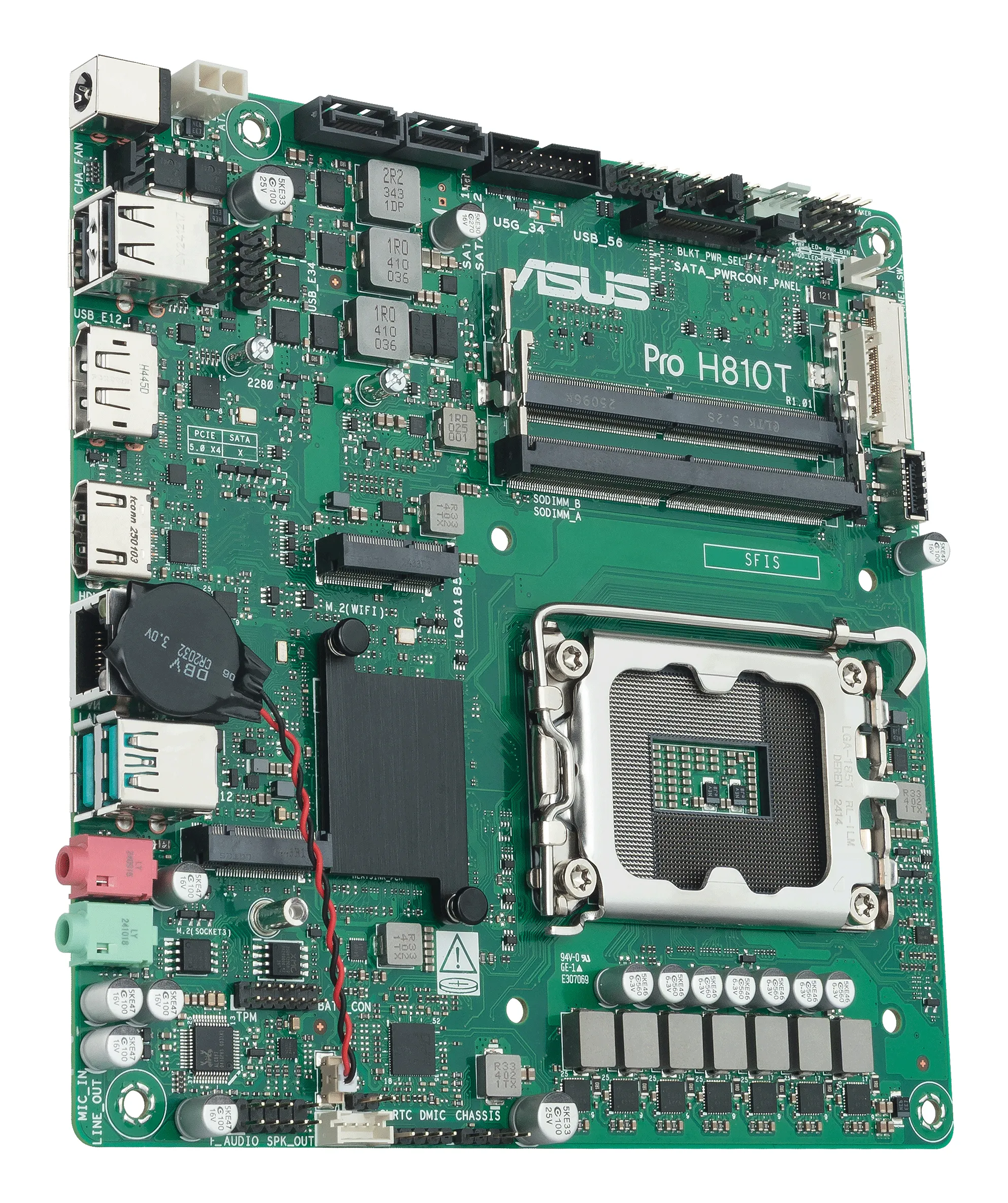 Asus Pro H810T-CSM LGA1851 Thin Mini-ITX Motherboard