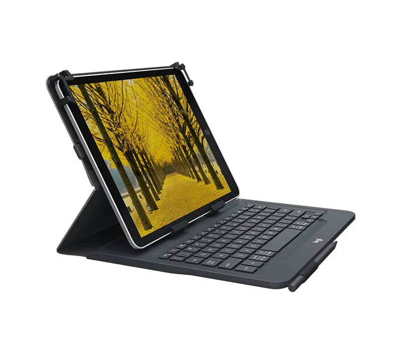Logitech Universal Folio - Näppäimistö- ja kalvokotelo - langaton - Bluetooth 3.0 - tanska/suomi/norja/ruotsi