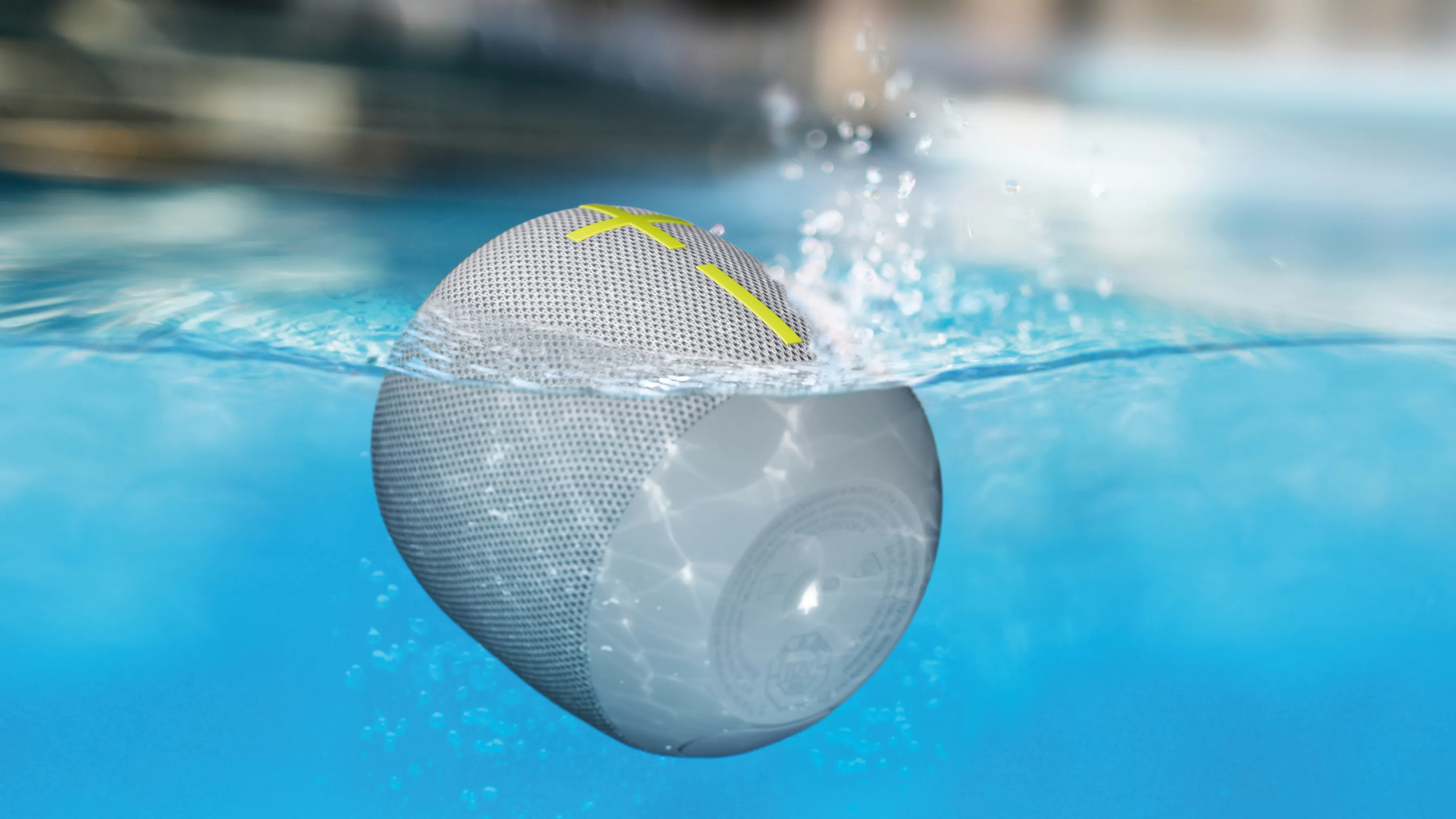 Logitech Ultimate Ears Wonderboom 4 2.0 tr&aring;dl&ouml;s, Bluetooth b&auml;rbar h&ouml;gtalare, gr&aring;, gul