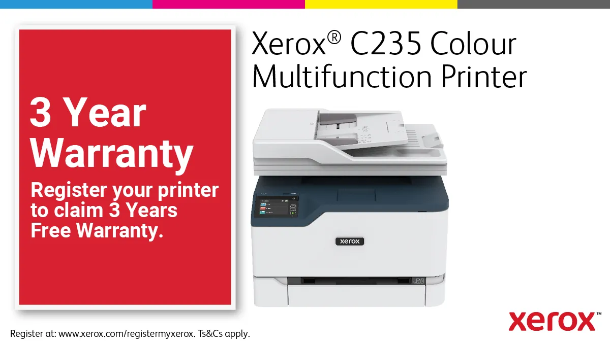 Xerox C235 - V&auml;ri monitoimilasertulostin LAN/Wi-Fi, A4