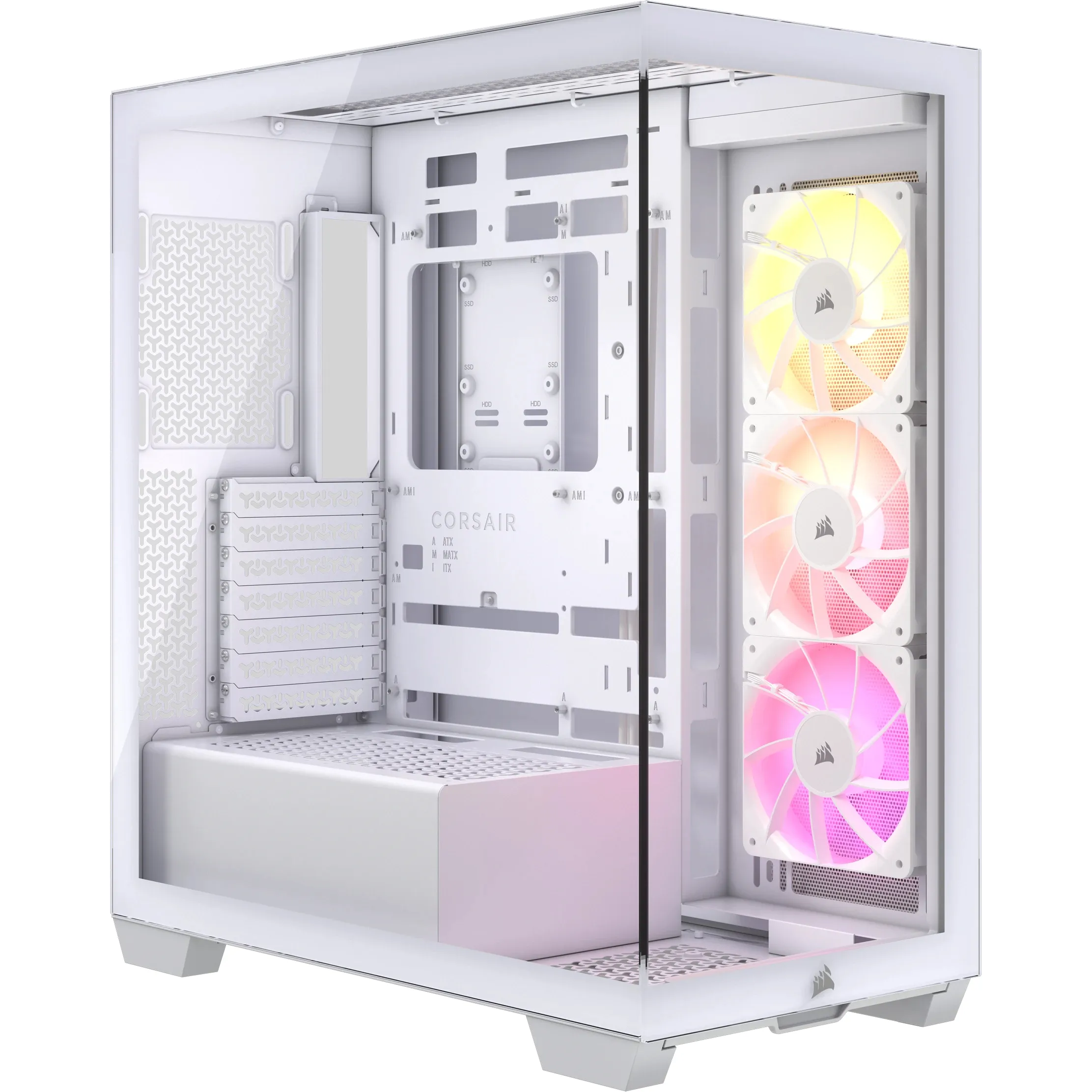 CORSAIR Geh Midi 3500X ARGB Tempered Glass White