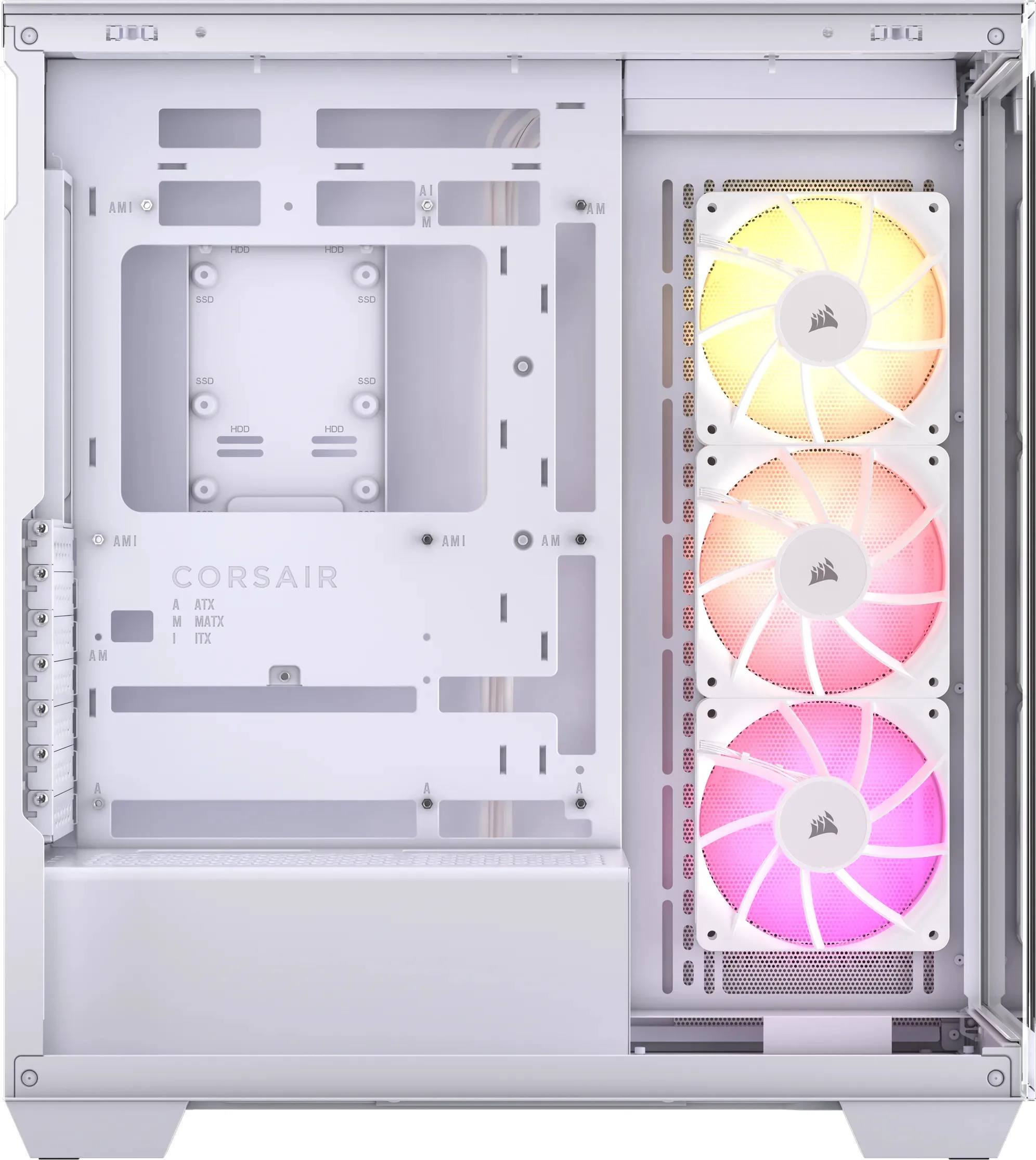 CORSAIR Geh Midi 3500X ARGB Tempered Glass White