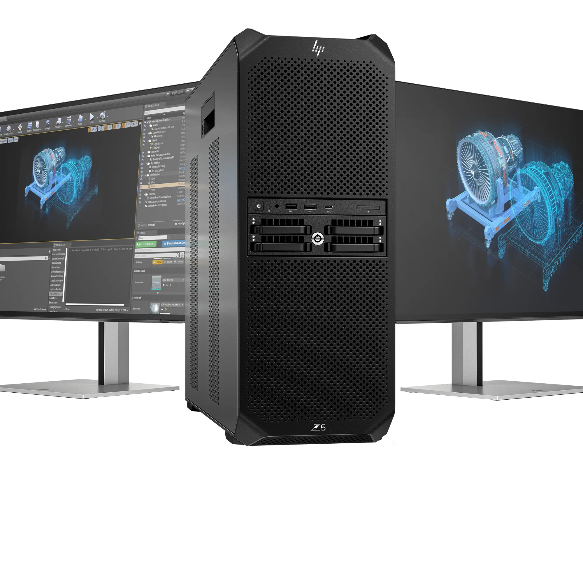 HP Z6 G5 A AMD Ryzen Threadripper PRO 9975WX, 128GB, 1TB, RTX 6000 Ada, Win 11 Pro Workstation, Tower