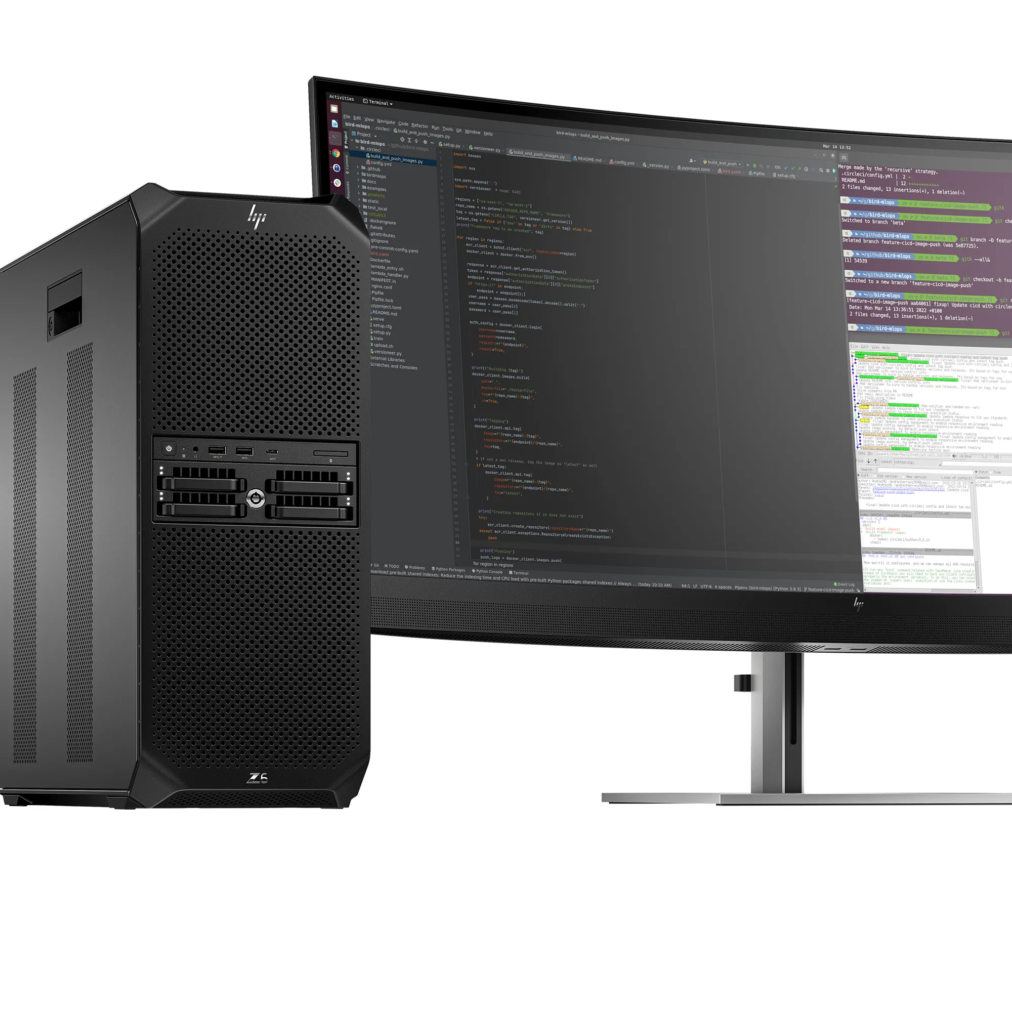HP Z6 G5 A AMD Ryzen Threadripper PRO 9975WX, 128GB, 1TB, RTX 6000 Ada, Win 11 Pro Workstation, Tower