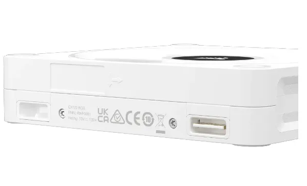 CORSAIR QX RGB Series, iCUE LINK QX120 RGB WHITE, 120mm Magnetic Dome RGB Fan, Starter Kit