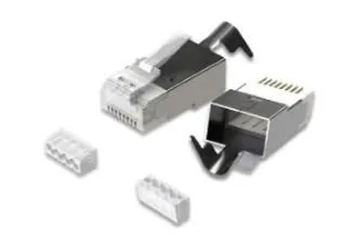 MicroConnect Cat 8.1 FTP RJ45 modulaariliitin, aluminum