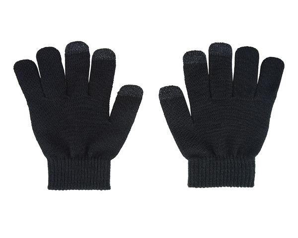 WAVE KOSKETUSN&Auml;YTT&Ouml;K&Auml;SINEET - Mukava ja l&auml;mmin sormikas, jossa kosketuspinnat kolmessa sormessa. Toimii kaikkien kapasitiivisten kosketusn&auml;ytt&ouml;jen kanssa. (mm.