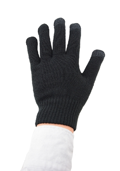 WAVE KOSKETUSN&Auml;YTT&Ouml;K&Auml;SINEET - Mukava ja l&auml;mmin sormikas, jossa kosketuspinnat kolmessa sormessa. Toimii kaikkien kapasitiivisten kosketusn&auml;ytt&ouml;jen kanssa. (mm.