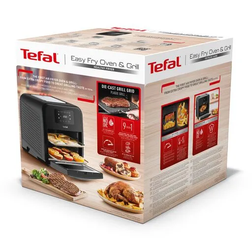 Tefal Easy Fry FW5018 Airfryer -kiertoilmakypsennin, musta,11L